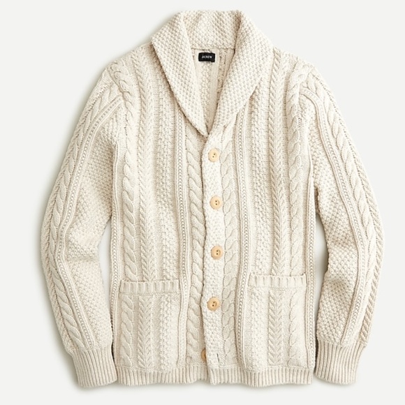 j crew shawl cardigan